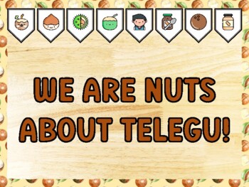 WE ARE NUTS ABOUT TELEGU! Nuts Bulletin Board Kit & Door Décor
