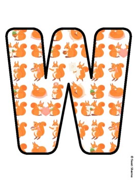 WE ARE NUTS ABOUT THE ENVIRONMENT! Squirrel Bulletin Board Letters