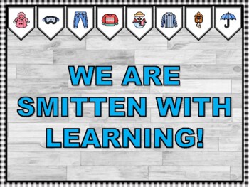WE ARE SMITTEN WITH LEARNING! Winter Bulletin Board Kit