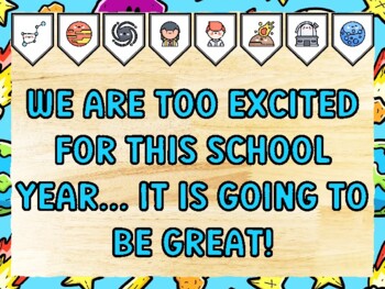 WE ARE TOO EXCITED FOR THIS SCHOOL YEAR... IT IS GOING TO BE GREAT! Universe
