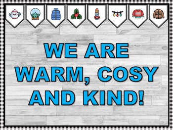 WE ARE WARM, COSY AND KIND! Winter Bulletin Board Kit