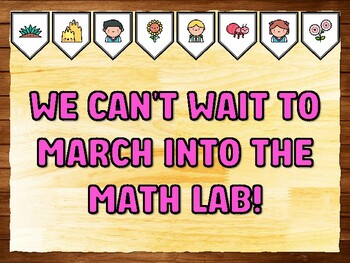 WE CAN'T WAIT TO MARCH INTO THE MATH LAB! Ant Bulletin Board Kit & Door Décor