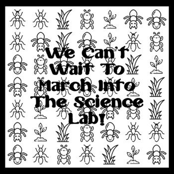 WE CAN'T WAIT TO MARCH INTO THE SCIENCE LAB! 3 by 3 feet Ant Ar t Activity
