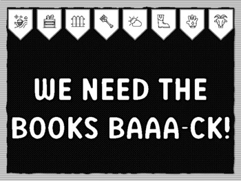 WE NEED THE BOOKS BAAA-CK! Ready to print Farm Bulletin Board Kit, Farm Class