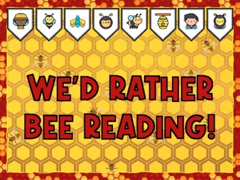 WE'D RATHER BEE READING! Bee Bulletin Board Kit & Door Décor,