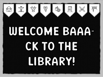 WELCOME BAAA-CK TO THE LIBRARY! Ready to print Farm Bulletin Board Kit, Farm