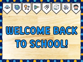 WELCOME BACK TO SCHOOL! Galaxy Bulletin Board Kit & Door Décor