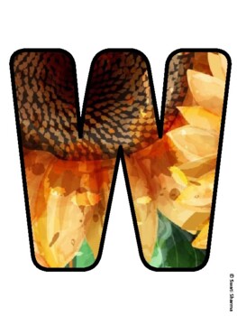 WELCOME FALL! Sunflower Bulletin Board Letters