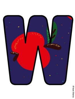 WELCOME! IT'S GOING TO BE A FRUITFUL YEAR! Fall, Apple Bulletin Board Letters