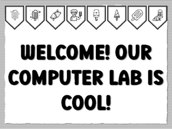 WELCOME! OUR COMPUTER LAB IS COOL! Popsicle Bulletin Board Kit