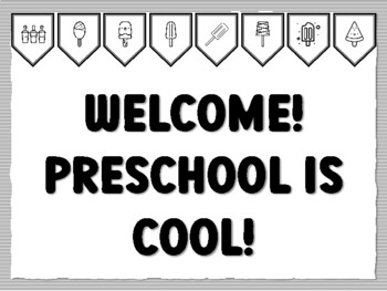 WELCOME! PRESCHOOL IS COOL! Popsicle Bulletin Board Kit