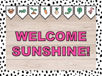 WELCOME SUNSHINE! Spring Bulletin Board & Door Décor Kit