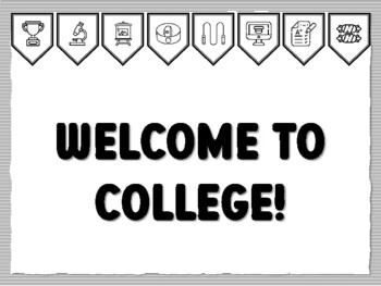 WELCOME TO COLLEGE! Instant Bulletin Board Kit