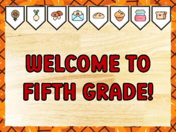 WELCOME TO FIFTH GRADE! Thanksgiving Bulletin Board Kit & Door Décor