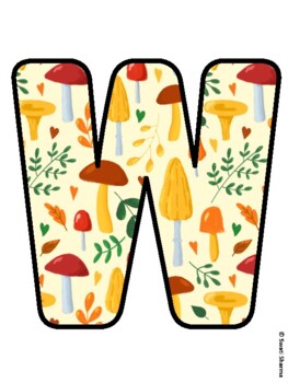 WELCOME TO FIRST GRADE! Mushroom Bulletin Board Letters