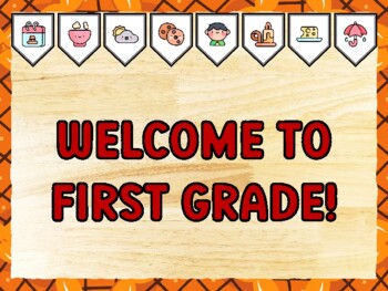 WELCOME TO FIRST GRADE! Thanksgiving Bulletin Board Kit & Door Décor
