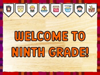 WELCOME TO NINTH GRADE! Thanksgiving Bulletin Board Kit & Door Décor