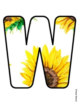 WELCOME TO OUR BRIGHT AND HAPPY CLASS! Sunflower Bulletin Board Letters