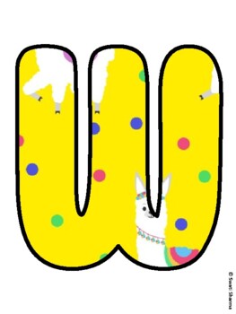 WELCOME TO OUR EXHIBITION! Alpaca, Llama Bulletin Board Letters