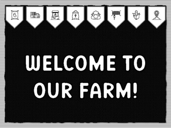 WELCOME TO OUR FARM! Ready to print Farm Bulletin Board Kit, Farm Classroom D
