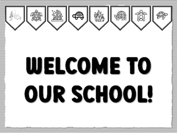 WELCOME TO OUR SCHOOL! Turtle Bulletin Board Kit