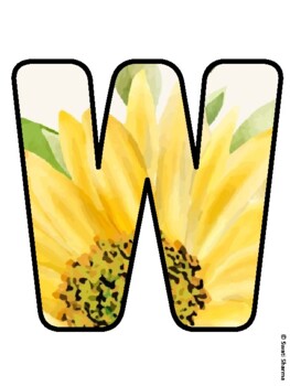 WELCOME TO PRE-K! Sunflower Bulletin Board Letters