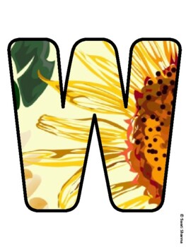 WELCOME TO SCHOOL! Sunflower Bulletin Board Letters