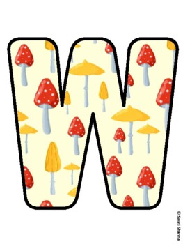 WELCOME TO SECOND GRADE! Mushroom Bulletin Board Letters