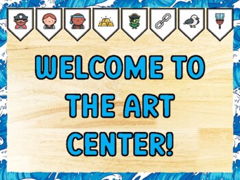 WELCOME TO THE ART CENTER! Pirate Bulletin Board Kit & Door Décor