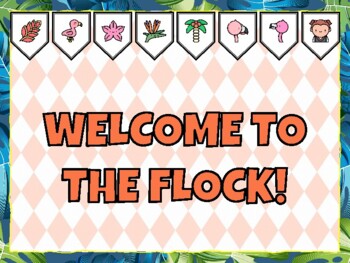 WELCOME TO THE FLOCK! Flamingo Bulletin Board