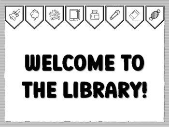 WELCOME TO THE LIBRARY! Instant Bulletin Board Kit