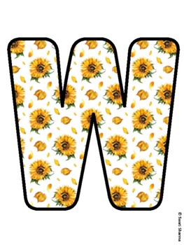 WELCOME TO THE LIBRARY! Sunflower Bulletin Board Letters