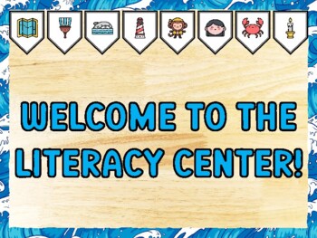 WELCOME TO THE LITERACY CENTER! Pirate Bulletin Board Kit & Door Décor