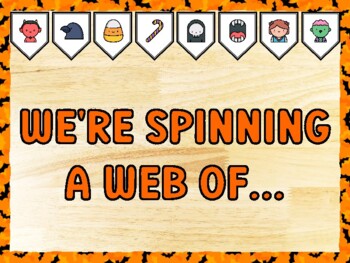 WE'RE SPINNING A WEB OF... Halloween Bulletin Board Kit & Door Décor
