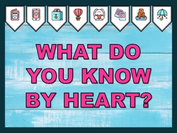 WHAT DO YOU KNOW BY HEART? Valentine's Day Bulletin Board Kit