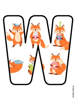 WHAT DOES THE FOX SAY? Fox Bulletin Board Letters