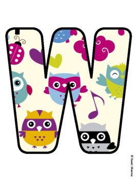 WHOO'S READY TO READ? Owl Bulletin Board Letters