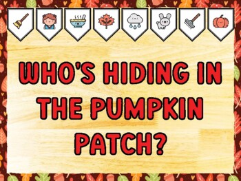 WHO'S HIDING IN THE PUMPKIN PATCH? Fall Bulletin Board Kit & Door Décor