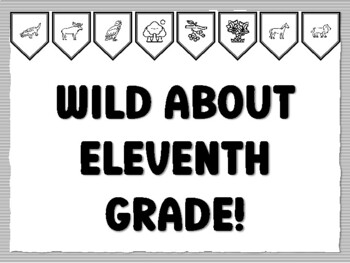 WILD ABOUT ELEVENTH GRADE! Jungle Bulletin Board Kit