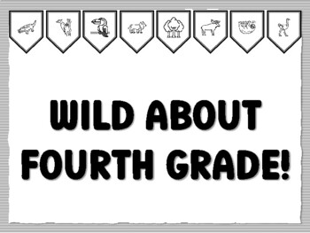 WILD ABOUT FOURTH GRADE! Jungle Bulletin Board Kit