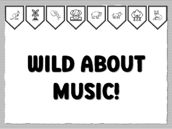 WILD ABOUT MUSIC! Jungle Bulletin Board Kit