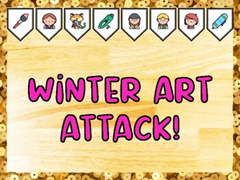 WINTER ART ATTACK! Creativity, Art Bulletin Board Kit