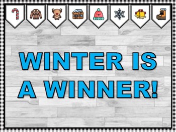 WINTER IS A WINNER! Winter Bulletin Board Kit