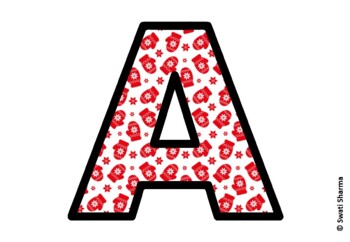 Winter Mittens Bulletin Board Letters, Alphabet Posters, Winter Classroom