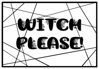 WITCH PLEASE!, Halloween Coloring Pages, Halloween Morning Work