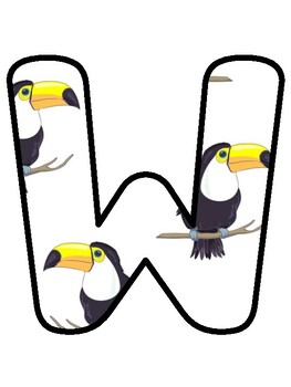 WORD WALL! Tropical, Toucan Bulletin Board Decor