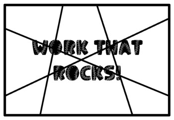 WORK THAT ROCKS! Mountains Coloring Pages