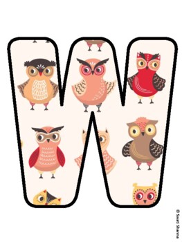 WORK TO HOOT ABOUT! Owl Bulletin Board Letters