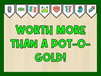 WORTH MORE THAN A POT-O-GOLD! St. Patrick's Day Bulletin Board Kit