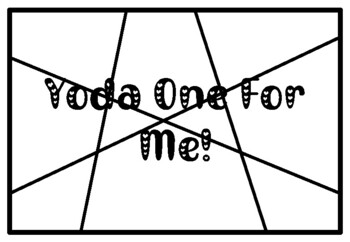 YODA ONE FOR ME!, Valentine’s Day Activity, Coloring Pages